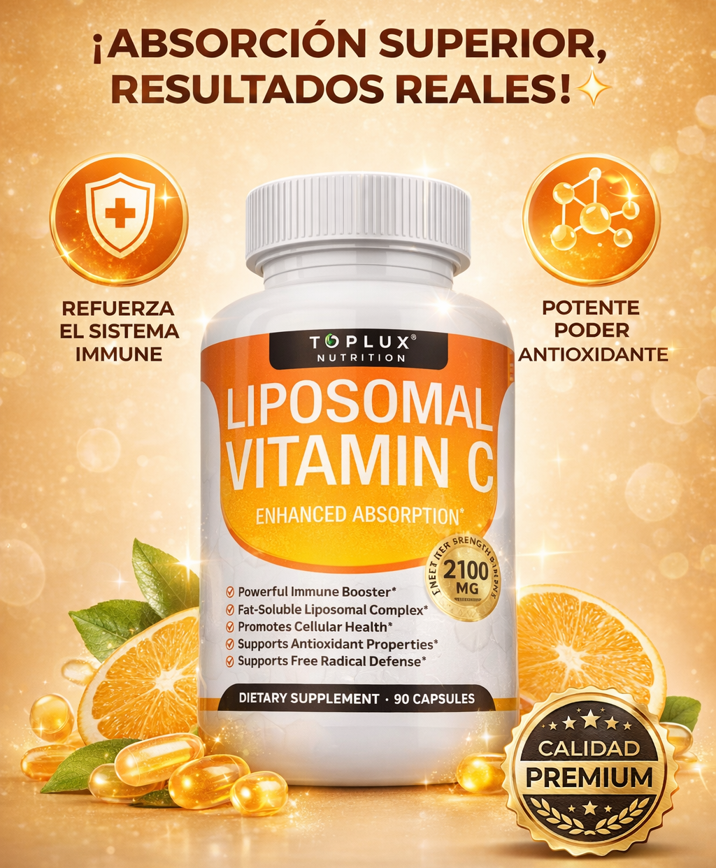 Liposomal Vitamin C 🍊 – Energía, defensas y vitalidad todos los días