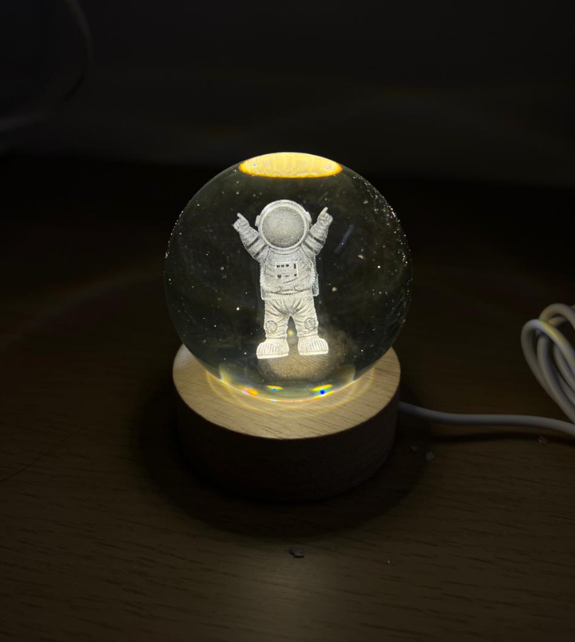 Lampara cristal Galaxia 3D