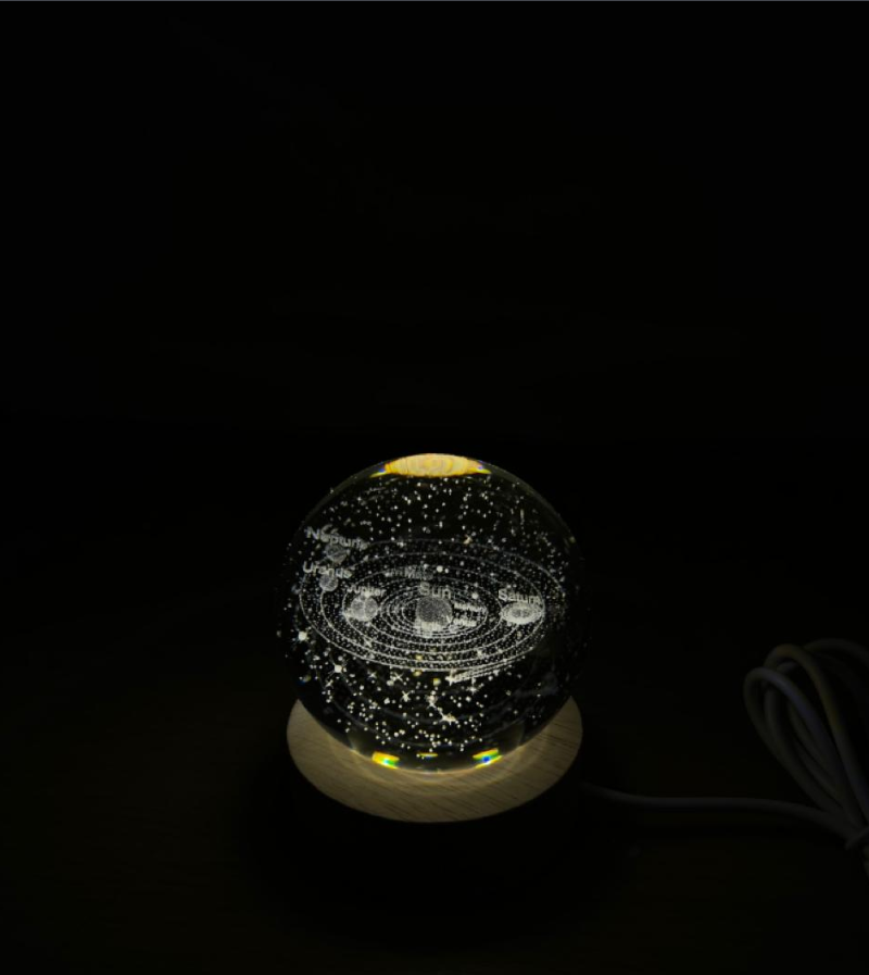 Lampara cristal Galaxia 3D