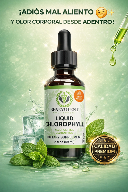 Benevolent Nourishment Liquid Chlorophyll 💚 Adiós mal aliento