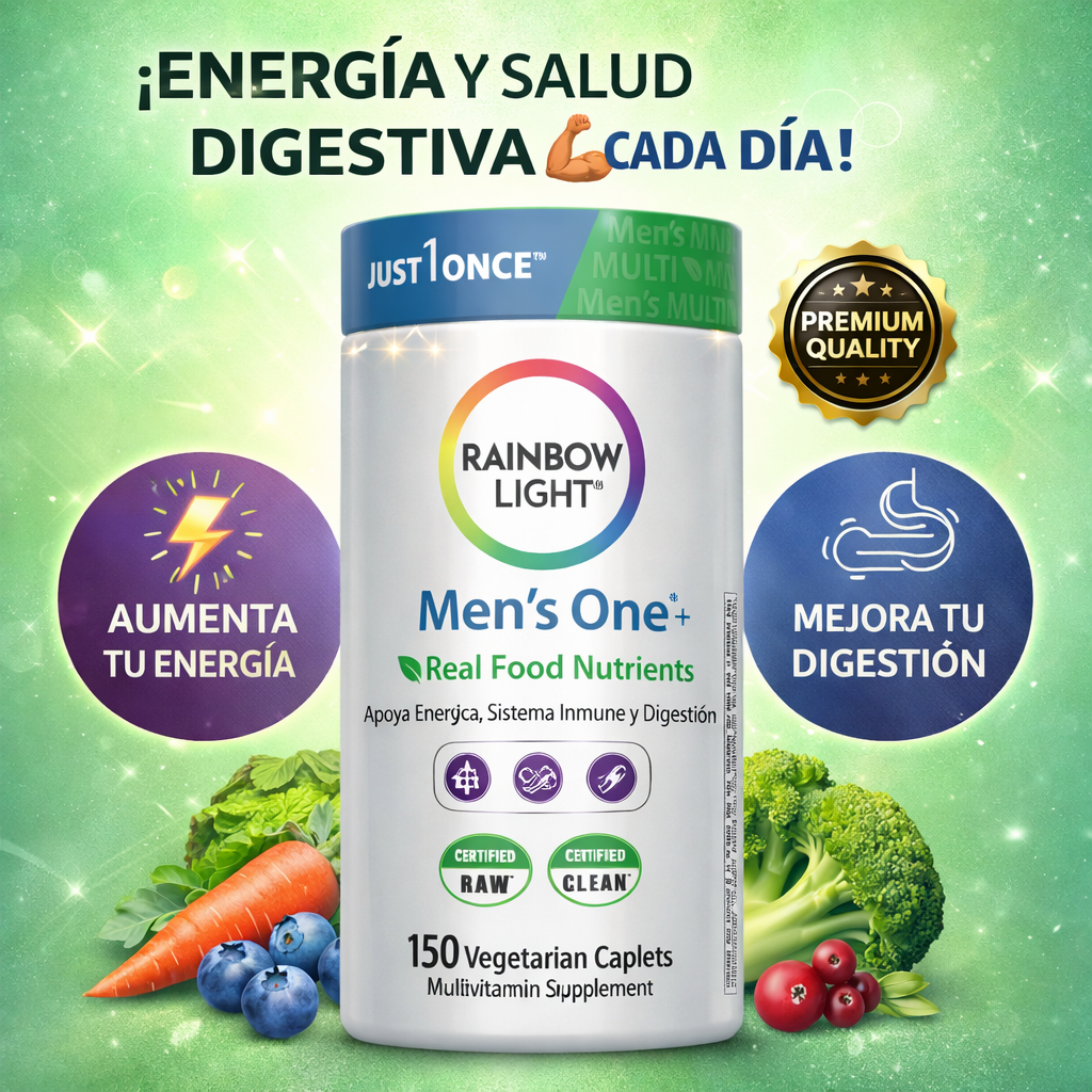 Rainbow Light Men’s One+ 💚 Energía masculina diaria