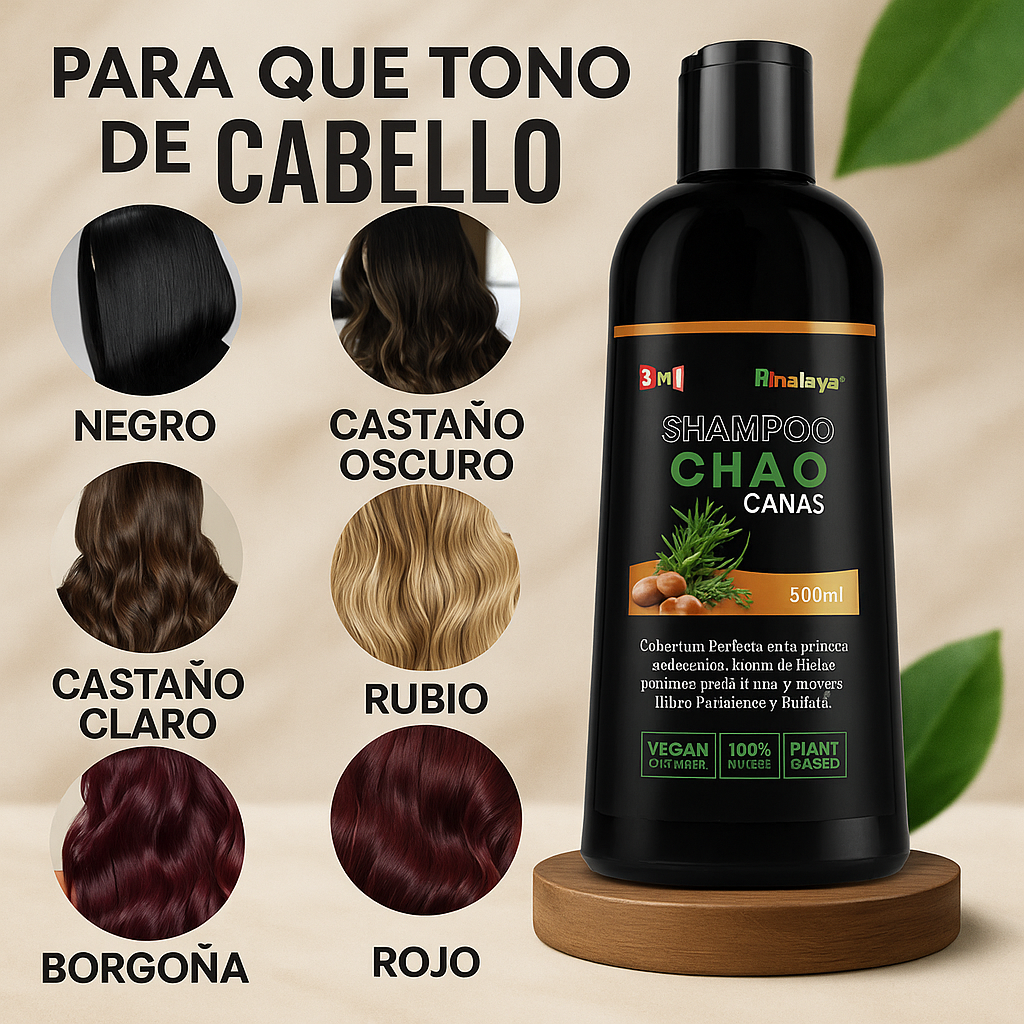 Shampoo Chao Canas 🌿 – Adiós canas visibles